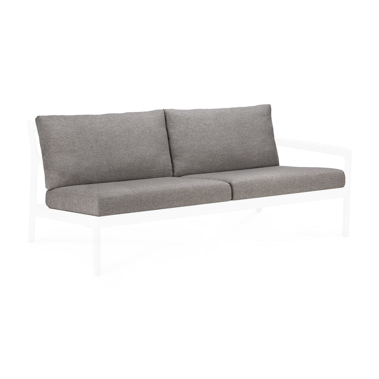 Jack Gartensofa 2-Sitzer Kissenset - Mocha Stoff - 85 x 63 x 34 cm - ZEN ZONE
