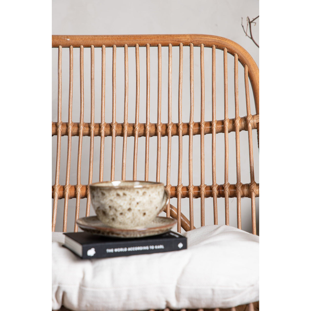 Nella 2-Sitzer Sofa Rattan Natur - inkl. Offwhite-Kissen - ZEN ZONE Furniture