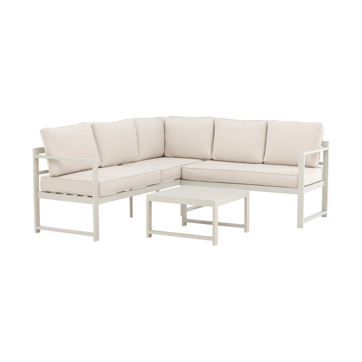 Salvador Ecksofa Beige / Beige - ZEN ZONE Furniture