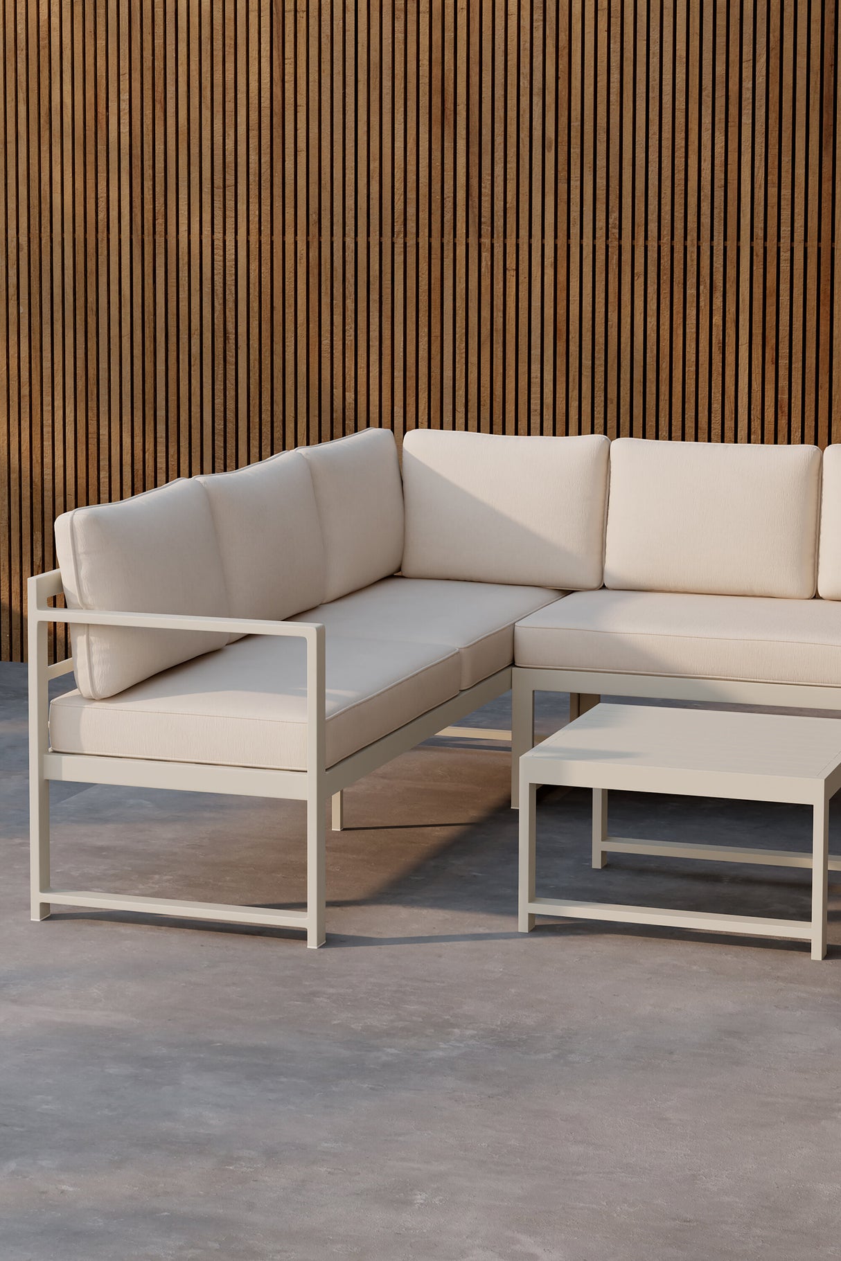 Salvador Ecksofa Beige / Beige - ZEN ZONE Furniture