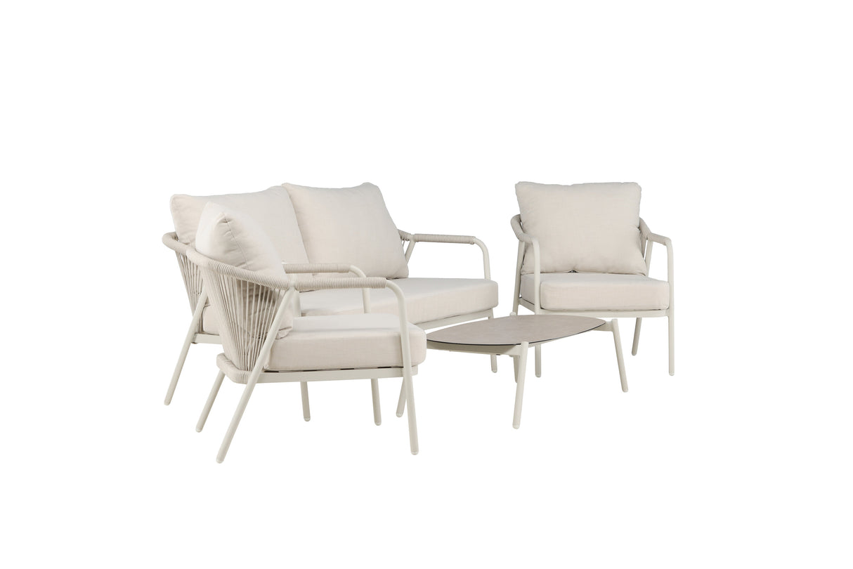 Sicily Lounge Set Beige / Beige - ZEN ZONE Furniture