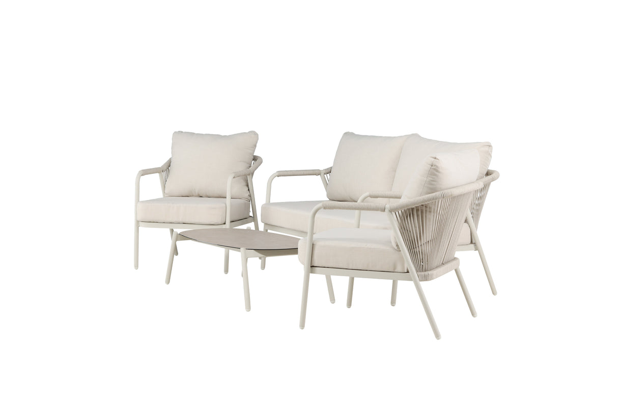 Sicily Lounge Set Beige / Beige - ZEN ZONE Furniture