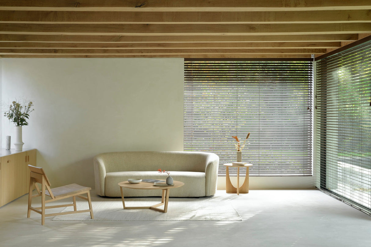 Dreibein-Couchtisch - lackierte Eiche - rund - ZEN ZONE