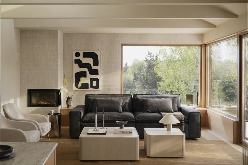 Couchtisch SEABROOK aus Eiche, 90x90x36 cm