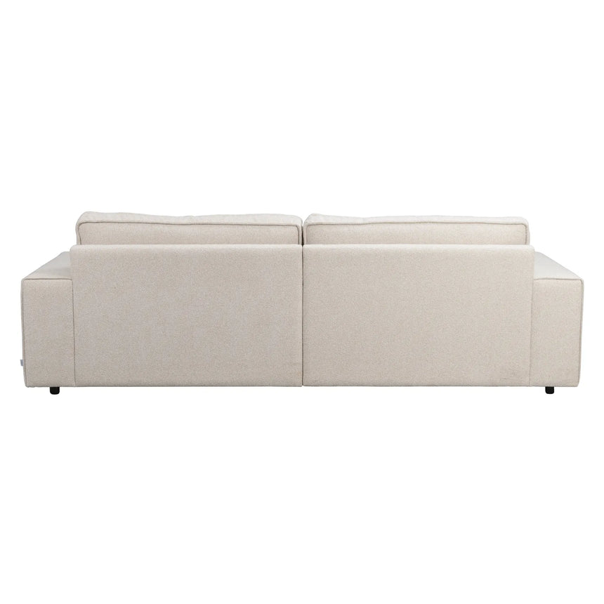 RAWLINS 3-Sitzer Sofa in Sandra Hellbeige, 259x116x85 cm - ZEN ZONE Furniture