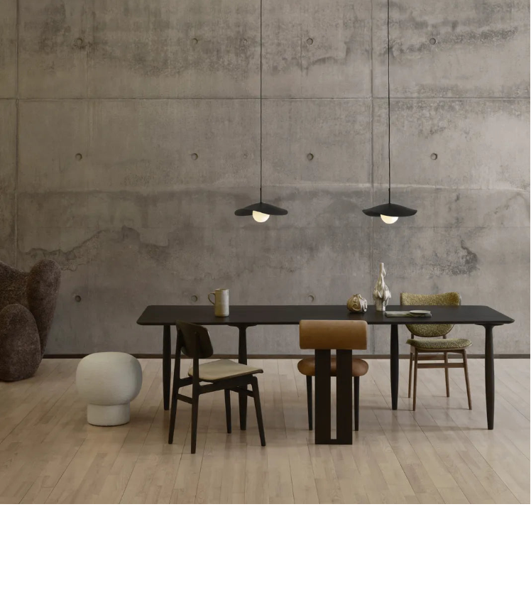 Esstisch Oku aus Massivholz Eiche und Eichenfurnier, 200x95×74 cm - ZEN ZONE Furniture