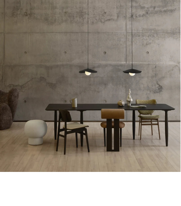 Esstisch Oku aus Eichenfurnier und Massivholz Eiche, 250×95×74 cm - ZEN ZONE Furniture