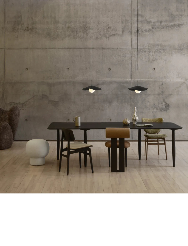 Esstisch Oku aus Massivholz Eiche und Eichenfurnier, 200x95×74 cm - ZEN ZONE Furniture