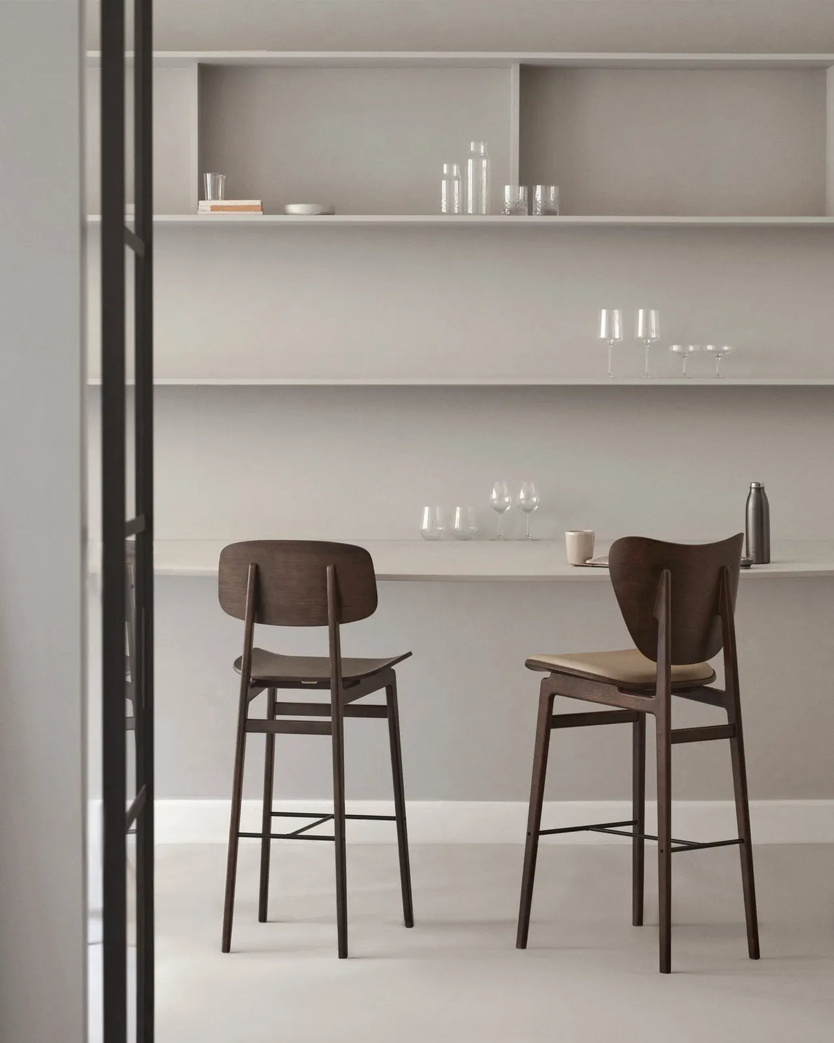 Hocker NY11 Counter aus Massivholz Eiche, ungepolstert, 45,5×52×98 cm - ZEN ZONE Furniture