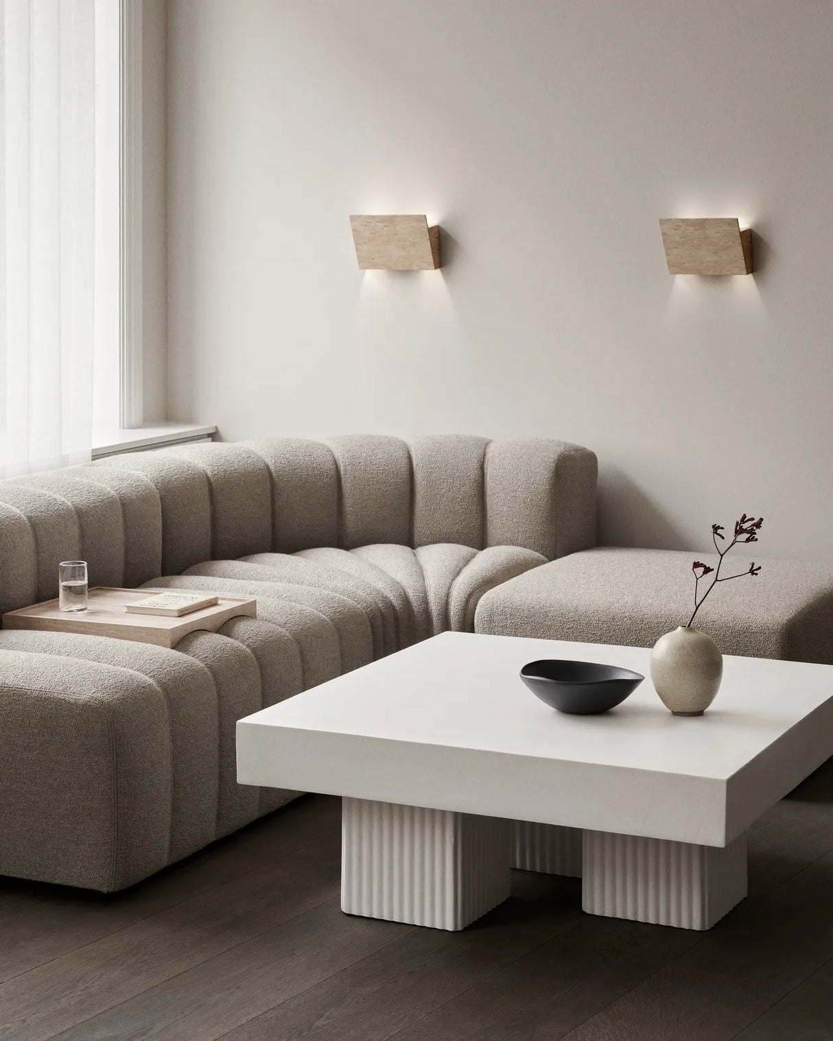 Couchtisch Gear aus Beton, quadratisch, 100×100×39 cm - ZEN ZONE Furniture