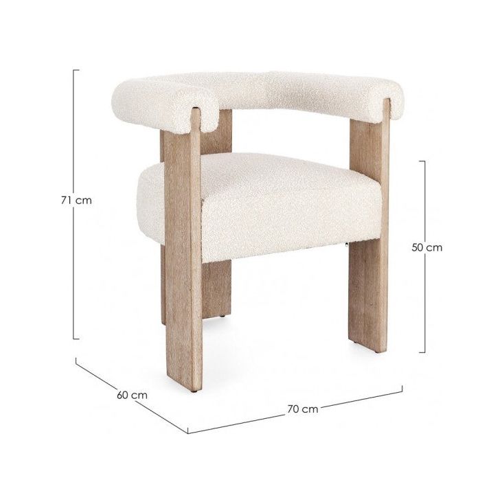 Stuhl mit Armlehne Agape Nat/Nat - ZEN ZONE