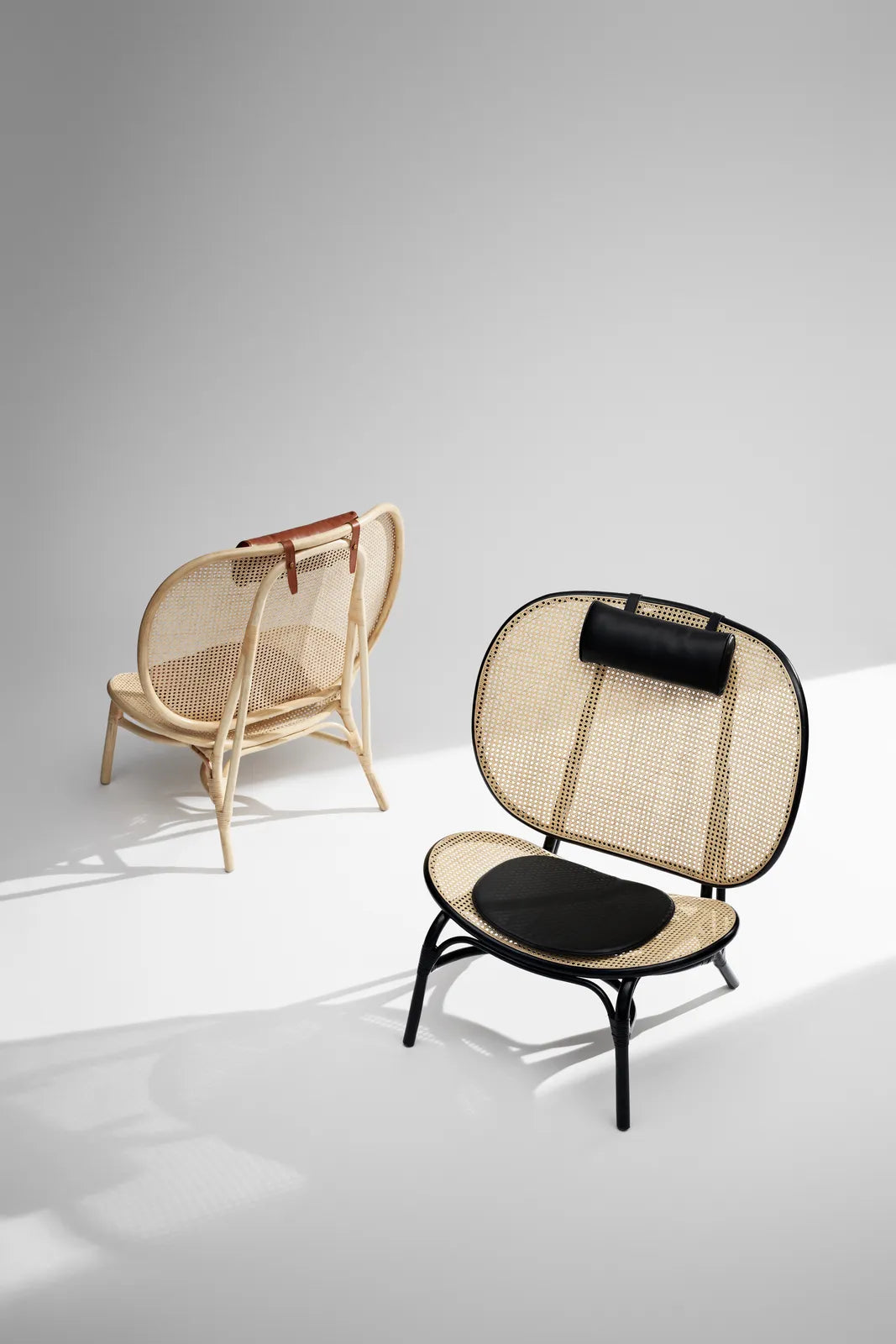 Nomad armchair made of bamboo and rattan, 90x77×100 cm