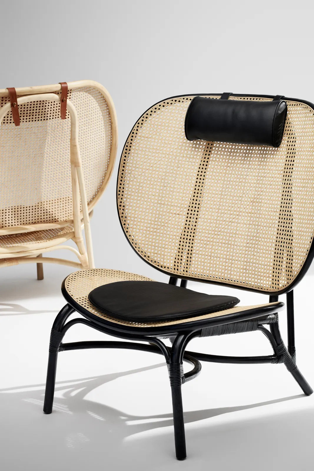 Nomad armchair made of bamboo and rattan, 90x77×100 cm