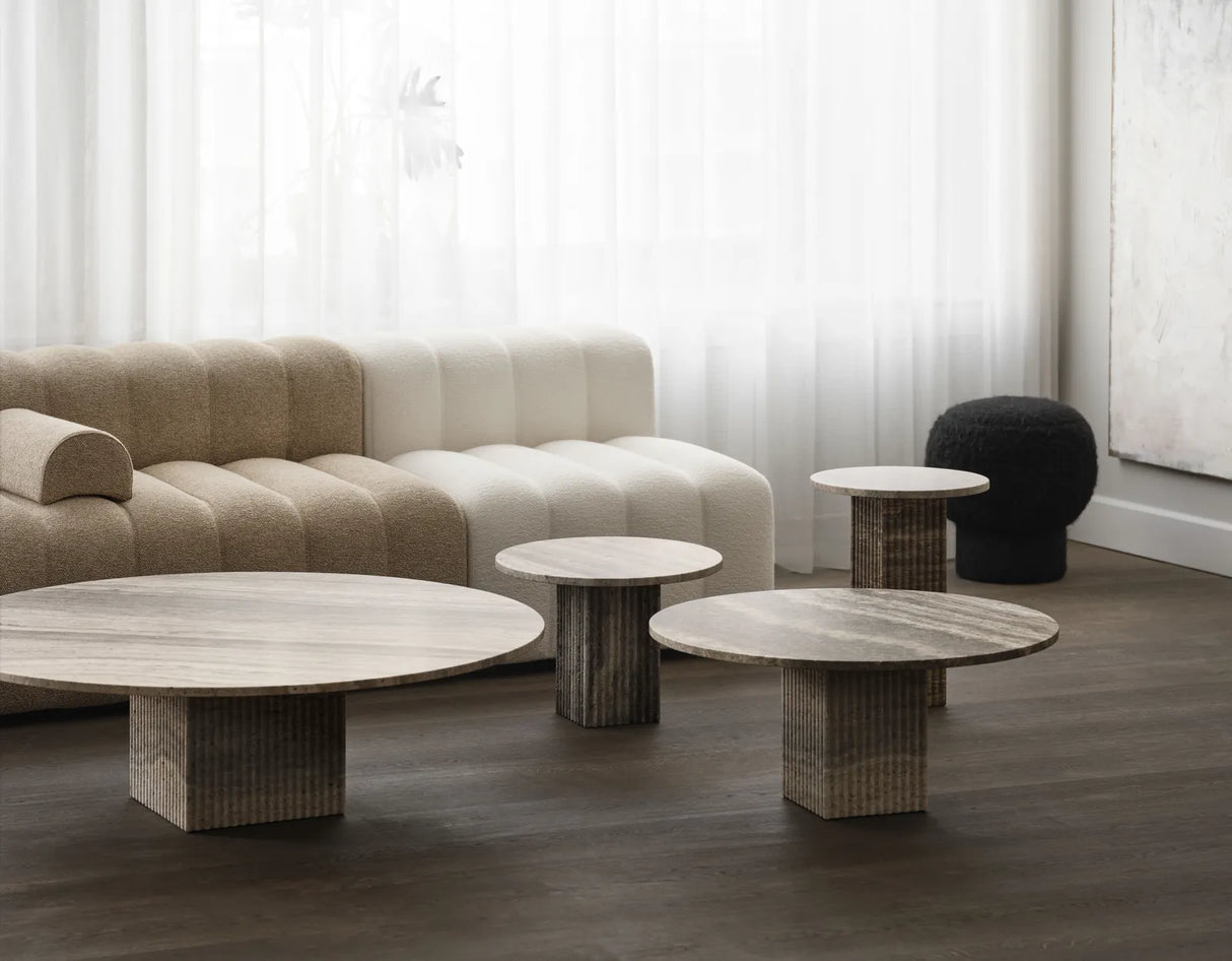 Couchtisch SoHo aus Travertin, 50×50×35 cm - ZEN ZONE Furniture