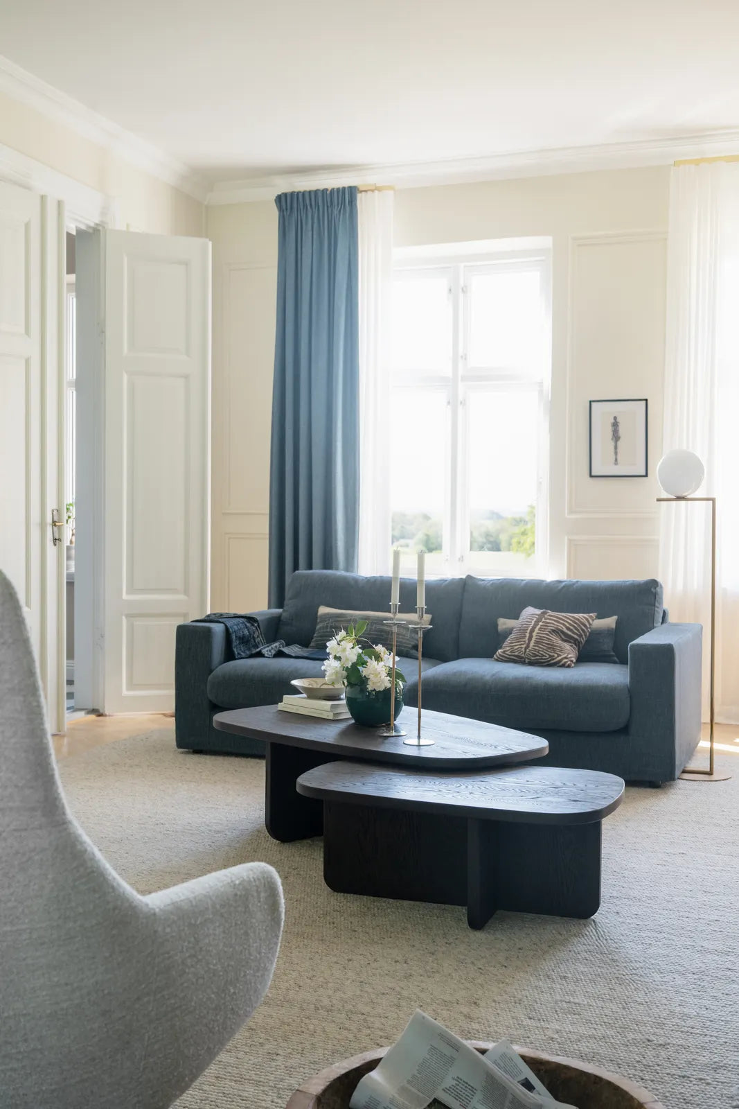 BILLINGS Couchtisch aus Eiche Braun 89x59x34cm - ZEN ZONE Furniture