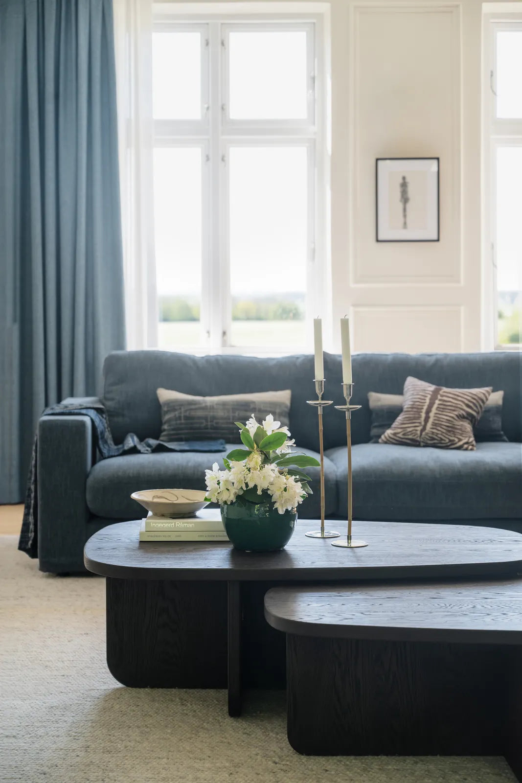 BILLINGS Couchtisch aus Eiche Braun 89x59x34cm - ZEN ZONE Furniture