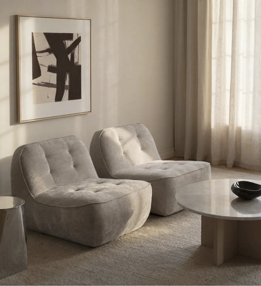 Armchair FARSON, Greg #3 light beige, 83x96x71 cm