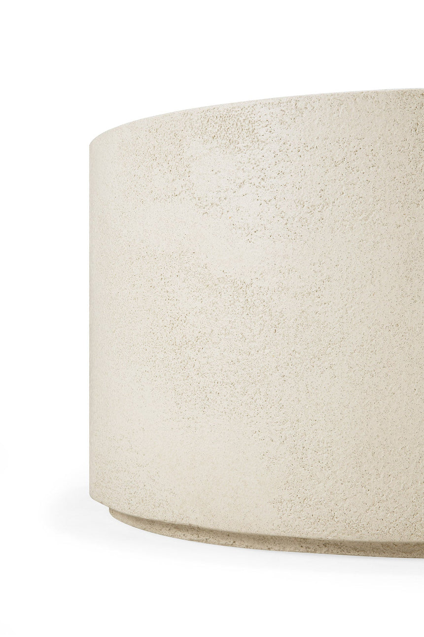 Elements Couchtisch - Mikrozement - Off-White - rund - ZEN ZONE