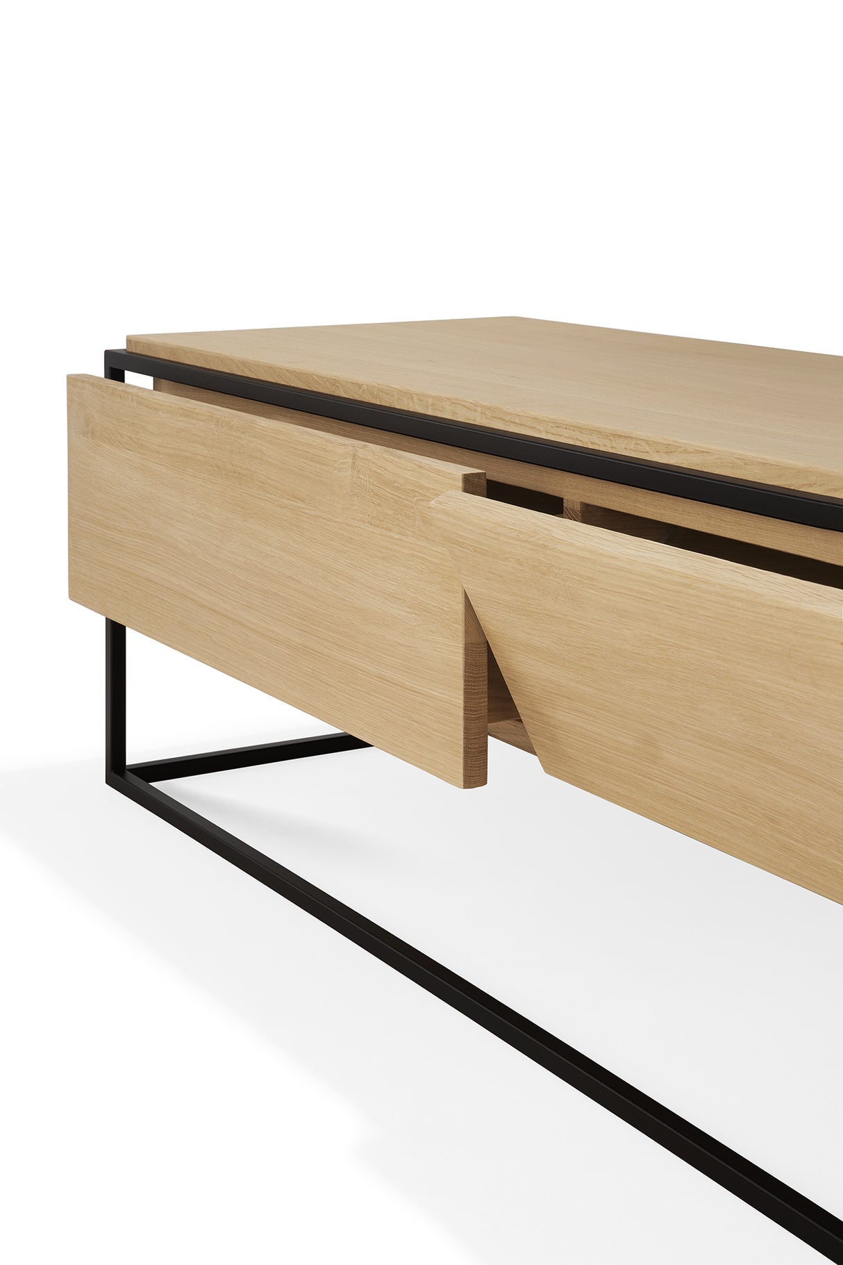 Monolit TV-Schrank - Eiche - 1 Klapptür - 1 Schublade - 140 x 45 x 42 cm - ZEN ZONE Furniture