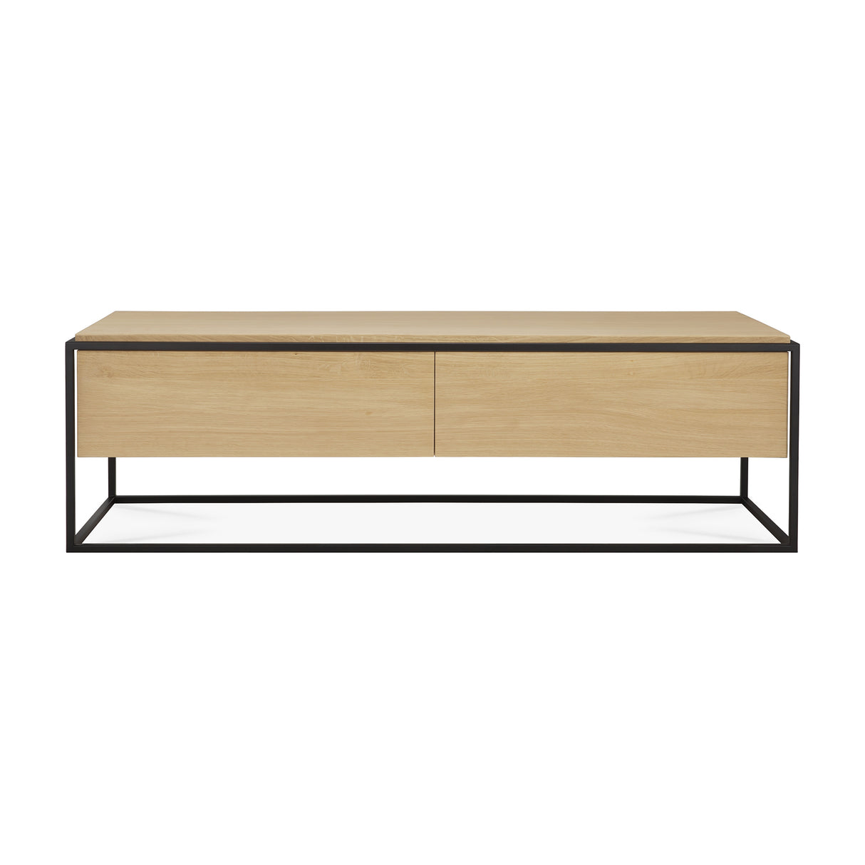 Monolit TV-Schrank - Eiche - 1 Klapptür - 1 Schublade - 140 x 45 x 42 cm - ZEN ZONE Furniture