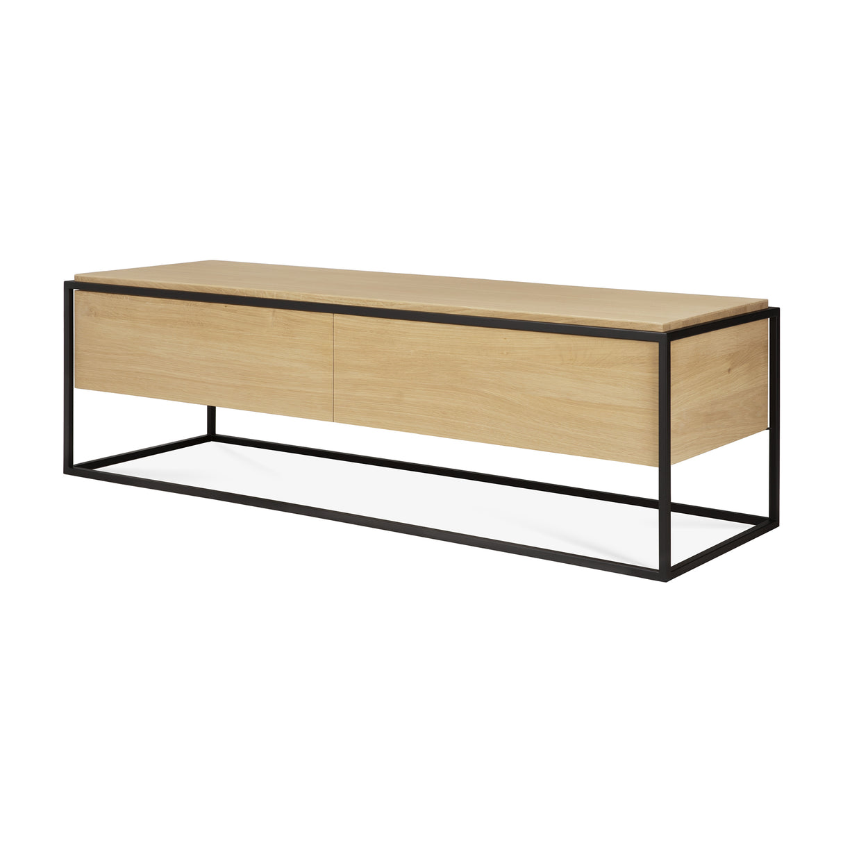Monolit TV-Schrank - Eiche - 1 Klapptür - 1 Schublade - 140 x 45 x 42 cm - ZEN ZONE Furniture