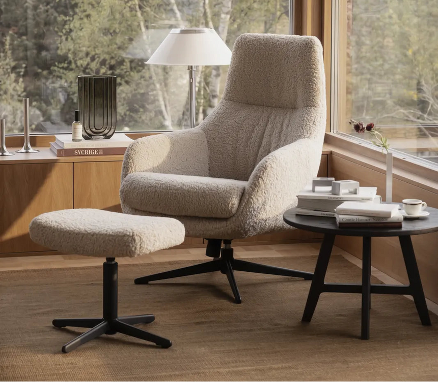 Couchtisch DUMBARTON aus Eiche, 60x60x39 cm