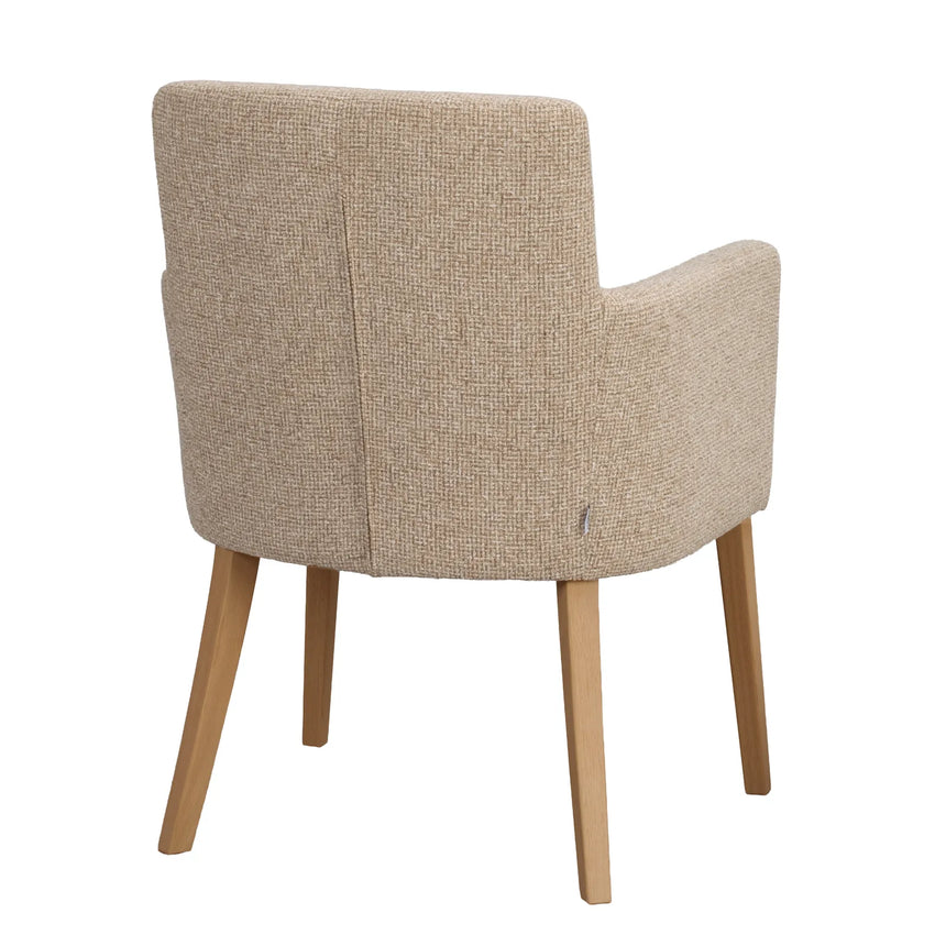 Chaise de salle à manger HUDSON en chêne massif, disponible dans divers tissus