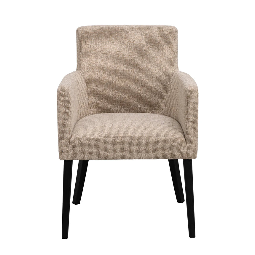 Chaise de salle à manger HUDSON en chêne massif, disponible dans divers tissus