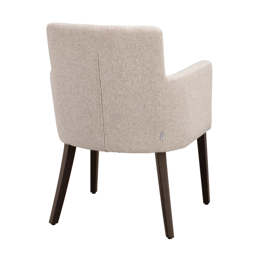 Chaise de salle à manger HUDSON en chêne massif, disponible dans divers tissus