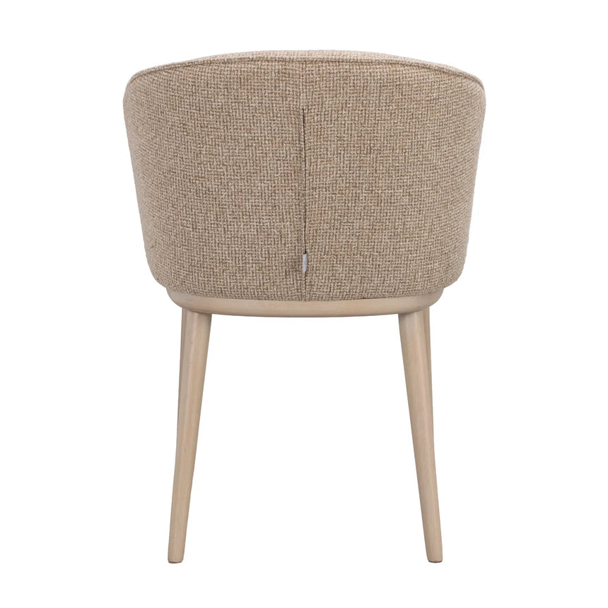 Essstuhl JUDSON aus massivem Eichenholz, Verona #173 medium beige