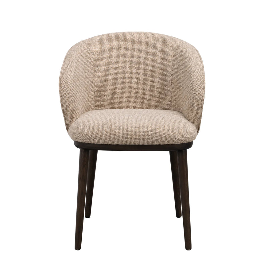 Essstuhl JUDSON aus massivem Eichenholz, Verona #173 medium beige