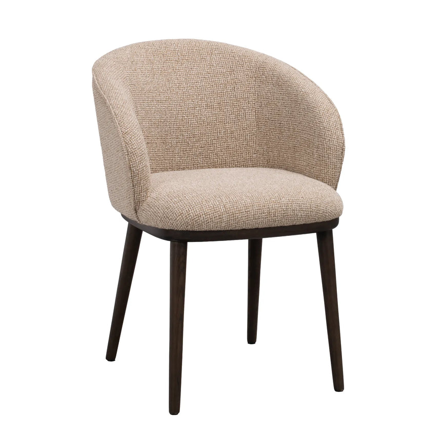 Essstuhl JUDSON aus massivem Eichenholz, Verona #173 medium beige
