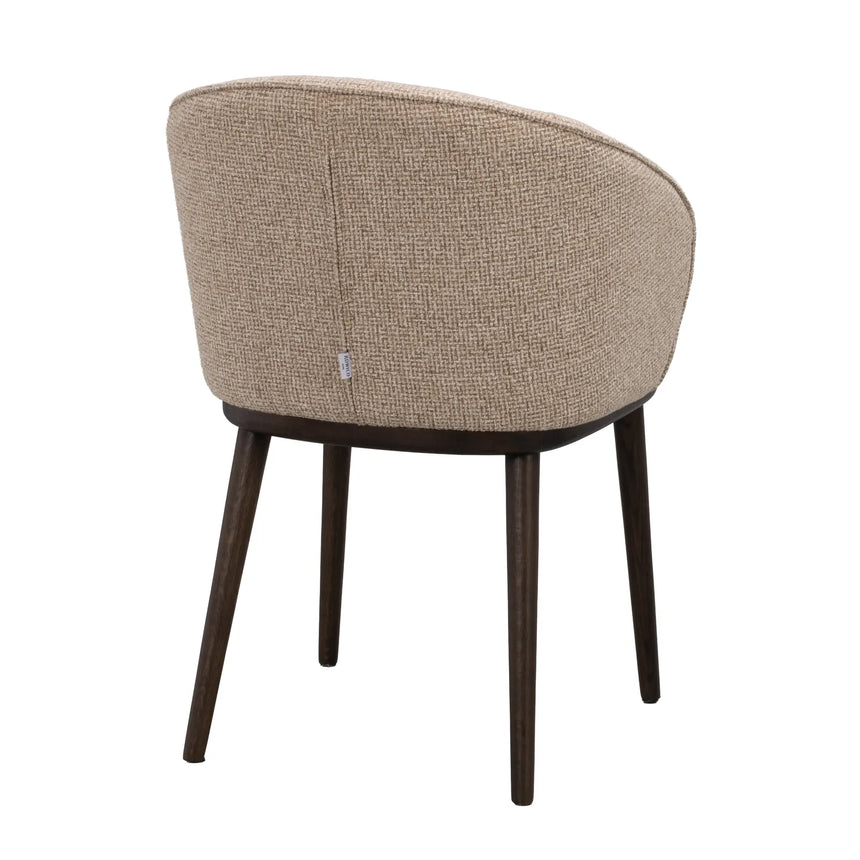Essstuhl JUDSON aus massivem Eichenholz, Verona #173 medium beige