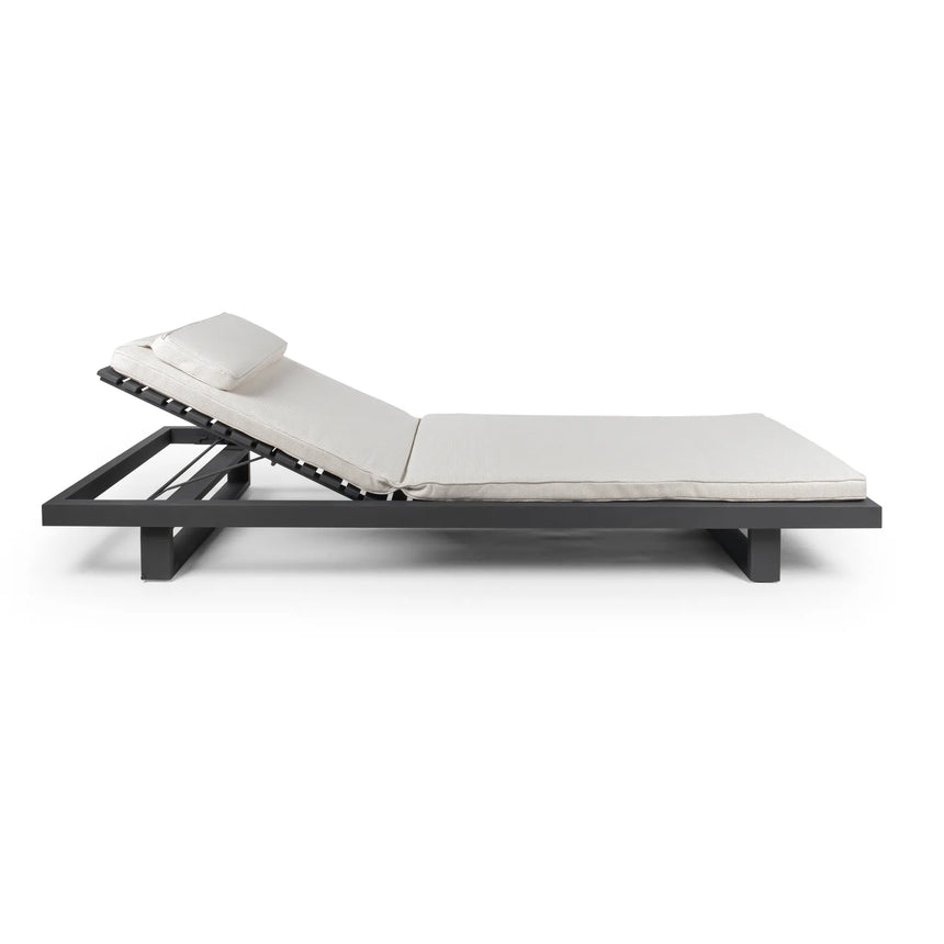Sonnenliege Ravello aus Aluminium, 225×85×22 cm - ZEN ZONE Furniture