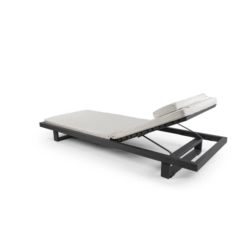 Sonnenliege Ravello aus Aluminium, 225×85×22 cm - ZEN ZONE Furniture