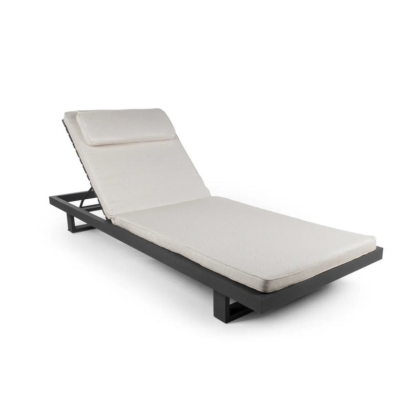 Sonnenliege Ravello aus Aluminium, 225×85×22 cm - ZEN ZONE Furniture