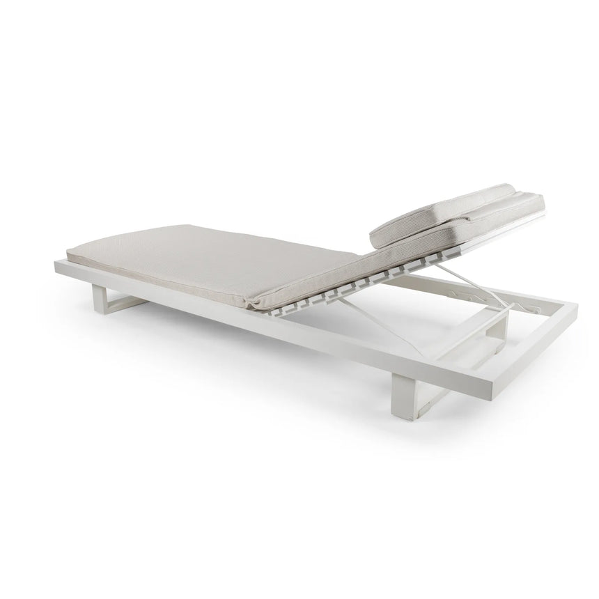 Sonnenliege Ravello aus Aluminium, 225×85×22 cm - ZEN ZONE Furniture