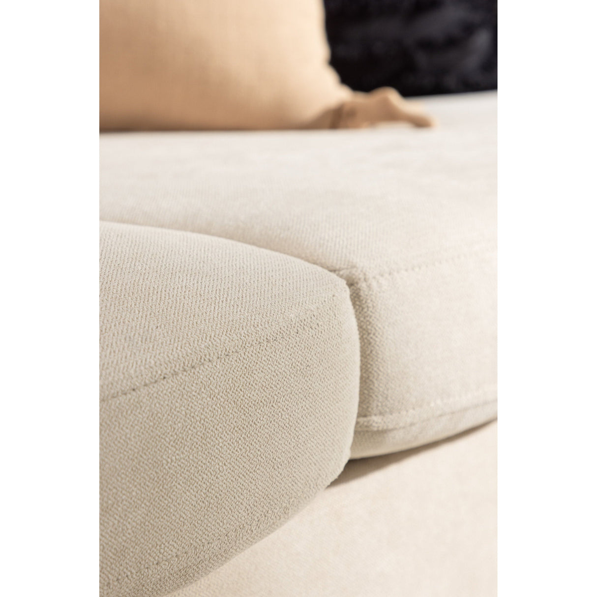 Zero 2-Sitzer Sofa - Holzoptik / Beige Stoff - ZEN ZONE Furniture