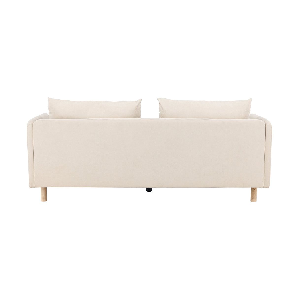 Zero 2-Sitzer Sofa - Holzoptik / Beige Stoff - ZEN ZONE Furniture