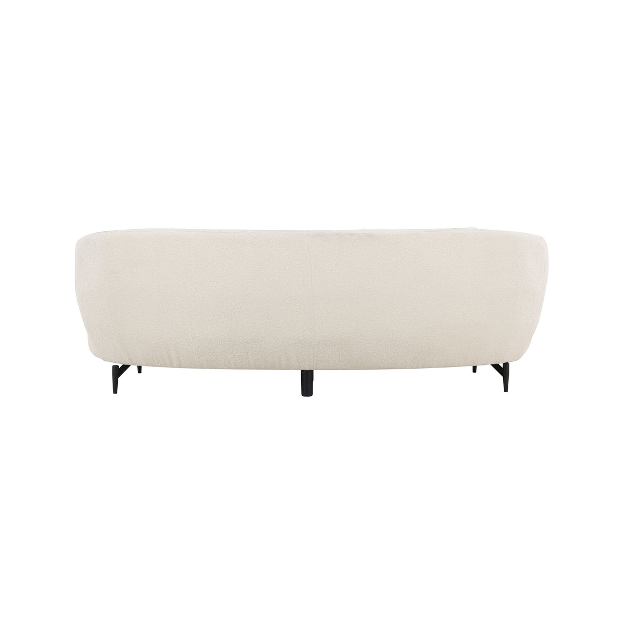 Luna 3-Sitzer Sofa - Schwarz / Weiß Boucle - ZEN ZONE Furniture