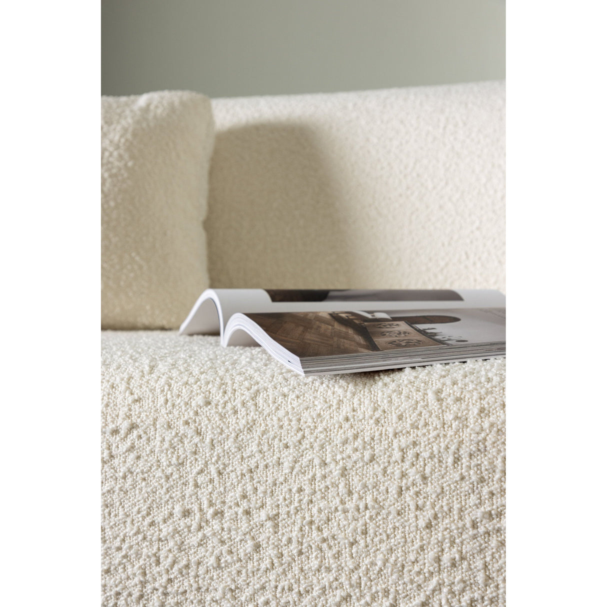 Luna 3-Sitzer Sofa - Schwarz / Weiß Boucle - ZEN ZONE Furniture