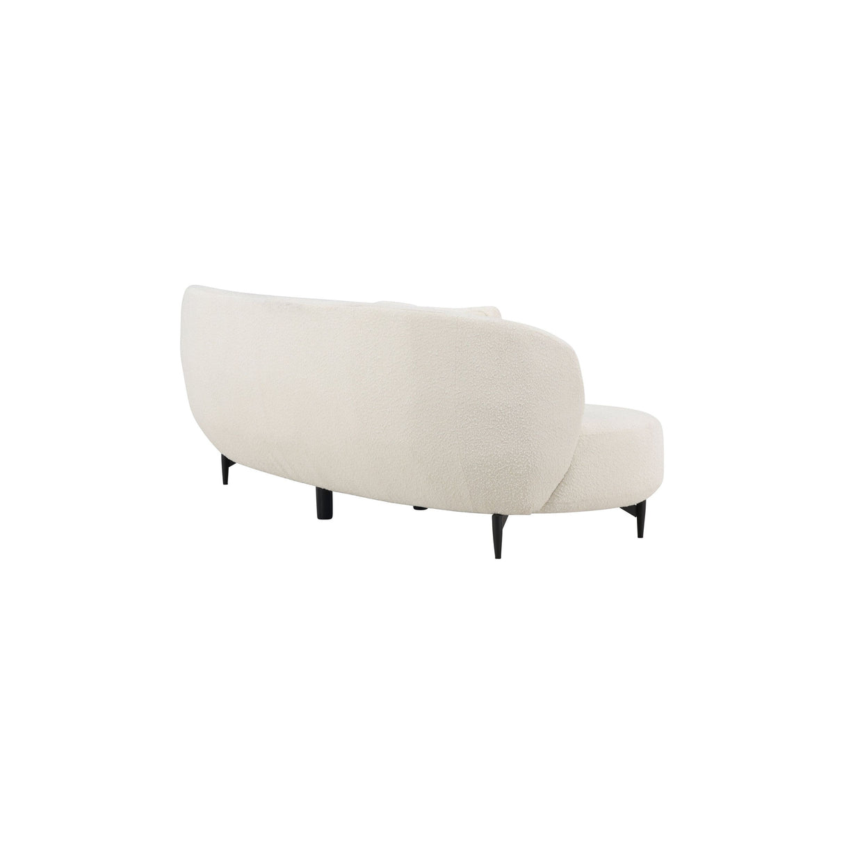 Luna 3-Sitzer Sofa - Schwarz / Weiß Boucle - ZEN ZONE Furniture