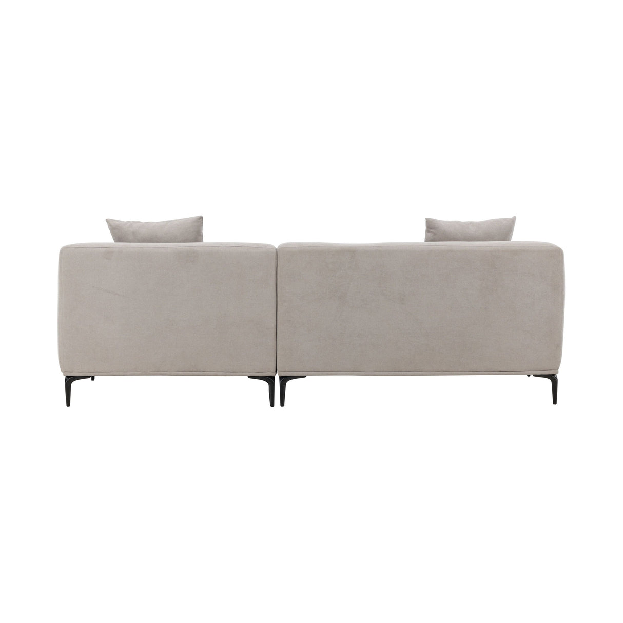 Viskan 3-Sitzer Sofa - Mattschwarz / Hellgrau Stoff - ZEN ZONE Furniture