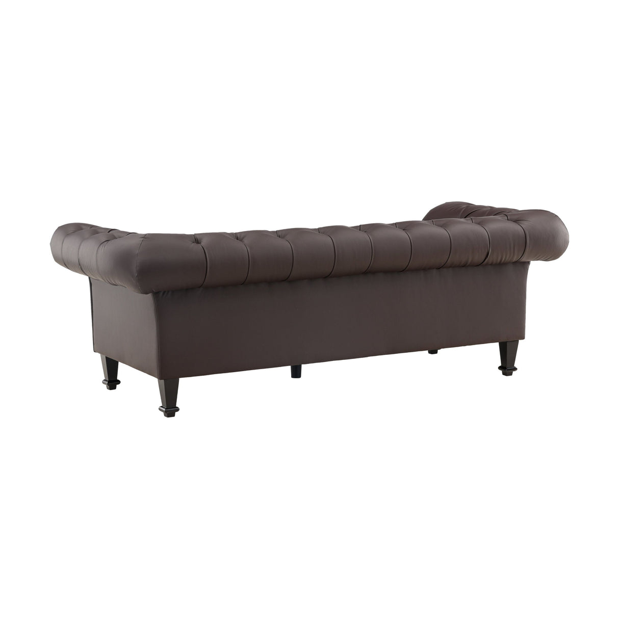 Ätran 3-Sitzer Sofa - Dunkelbraun / Dunkelbraun PU - ZEN ZONE Furniture