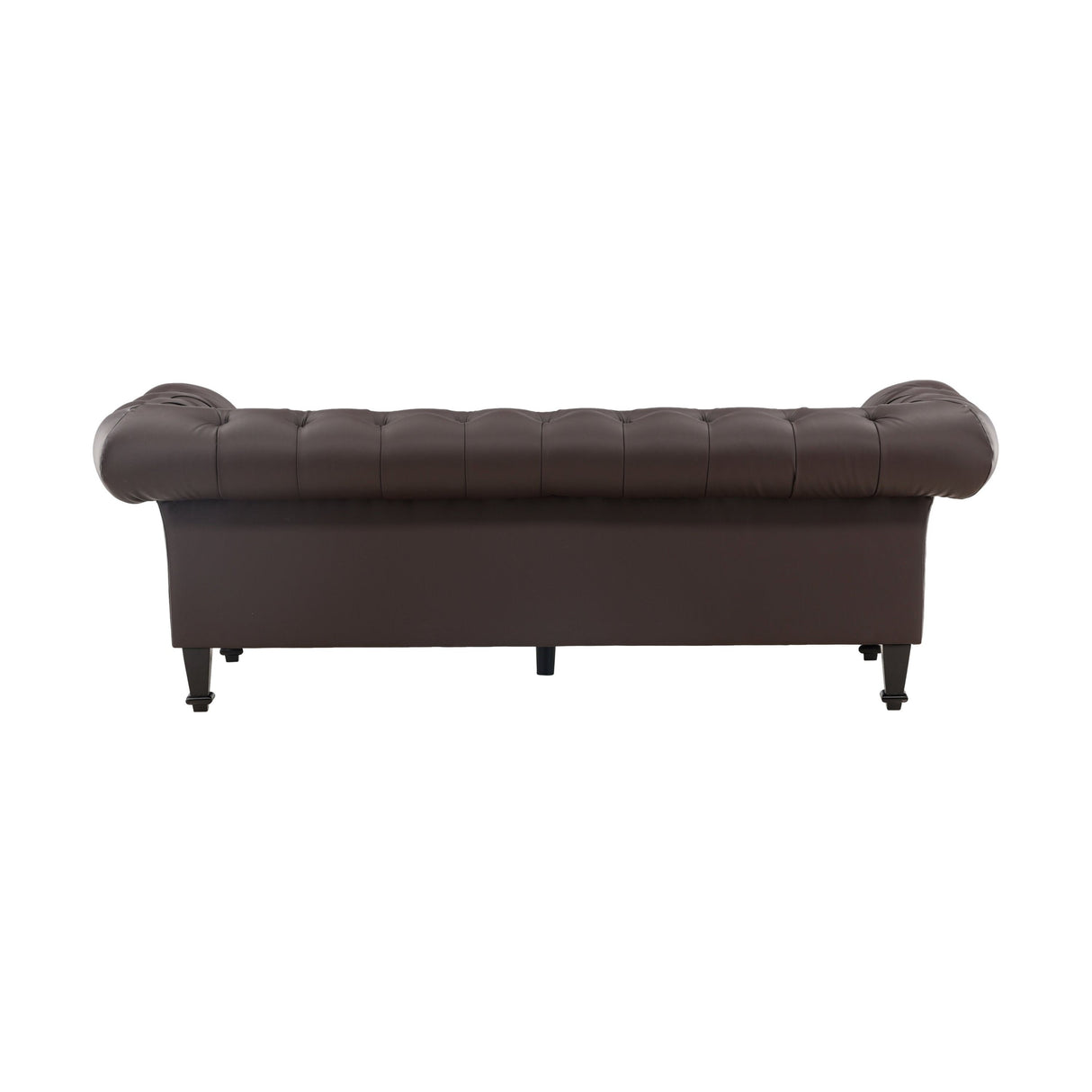 Ätran 3-Sitzer Sofa - Dunkelbraun / Dunkelbraun PU - ZEN ZONE Furniture