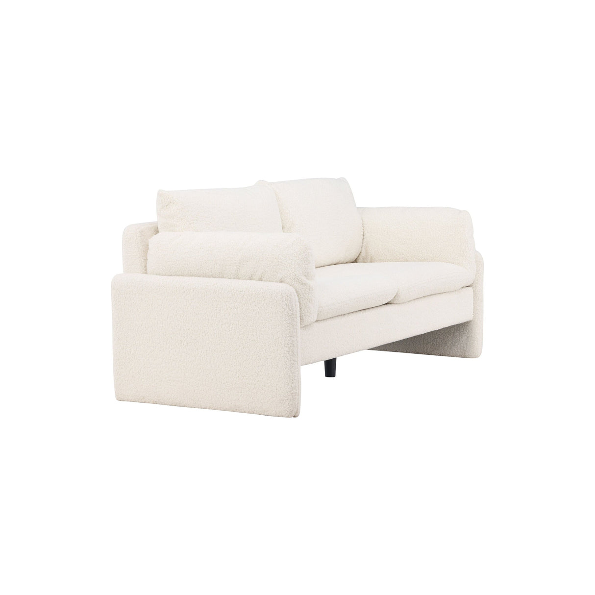 Vindel 2-Sitzer Sofa - Weißer Teddy - ZEN ZONE Furniture