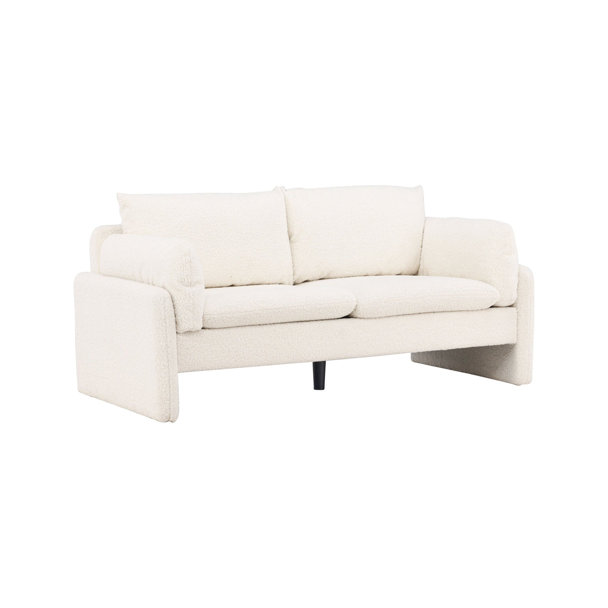 Vindel 2-Sitzer Sofa - Weißer Teddy - ZEN ZONE Furniture