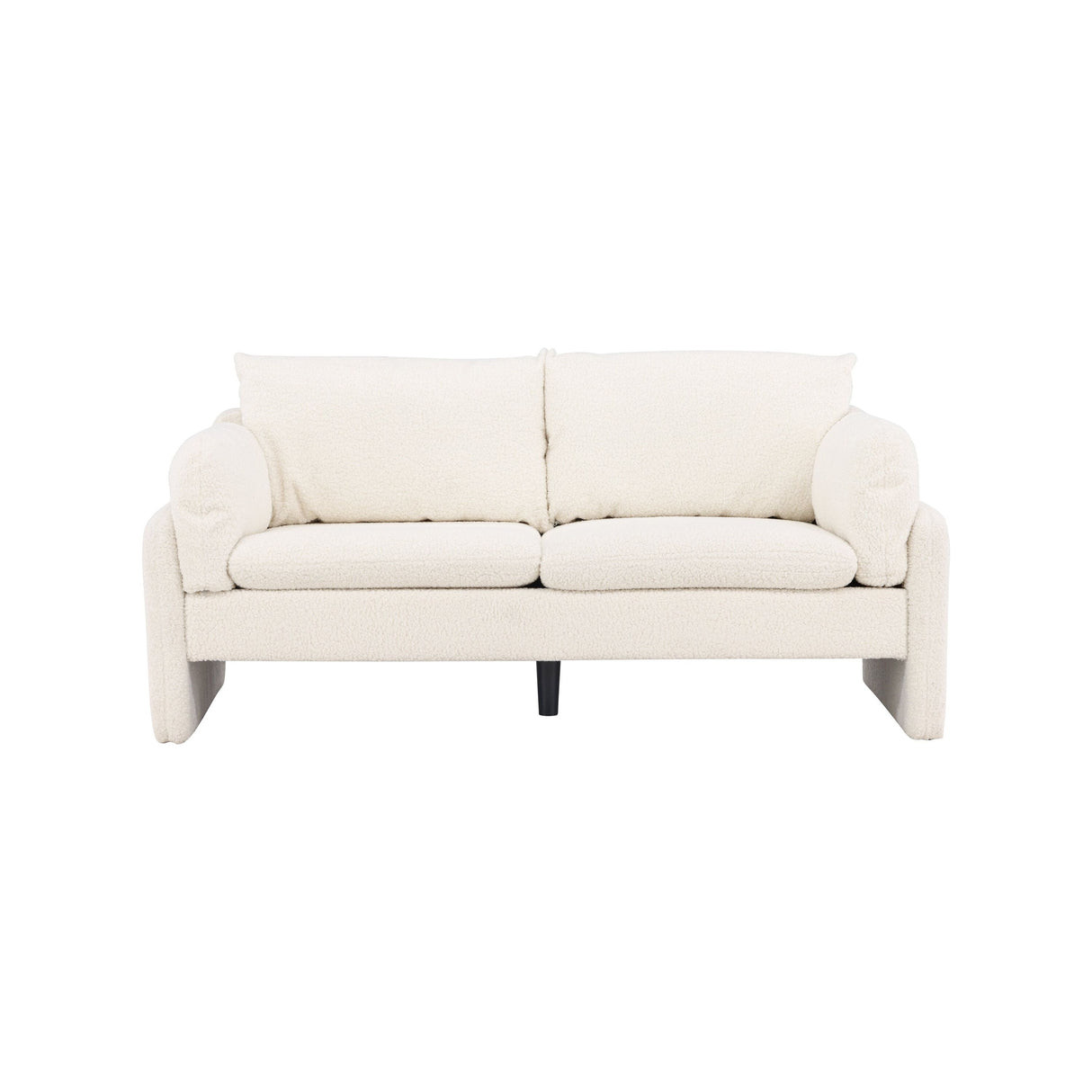 Vindel 2-Sitzer Sofa - Weißer Teddy - ZEN ZONE Furniture