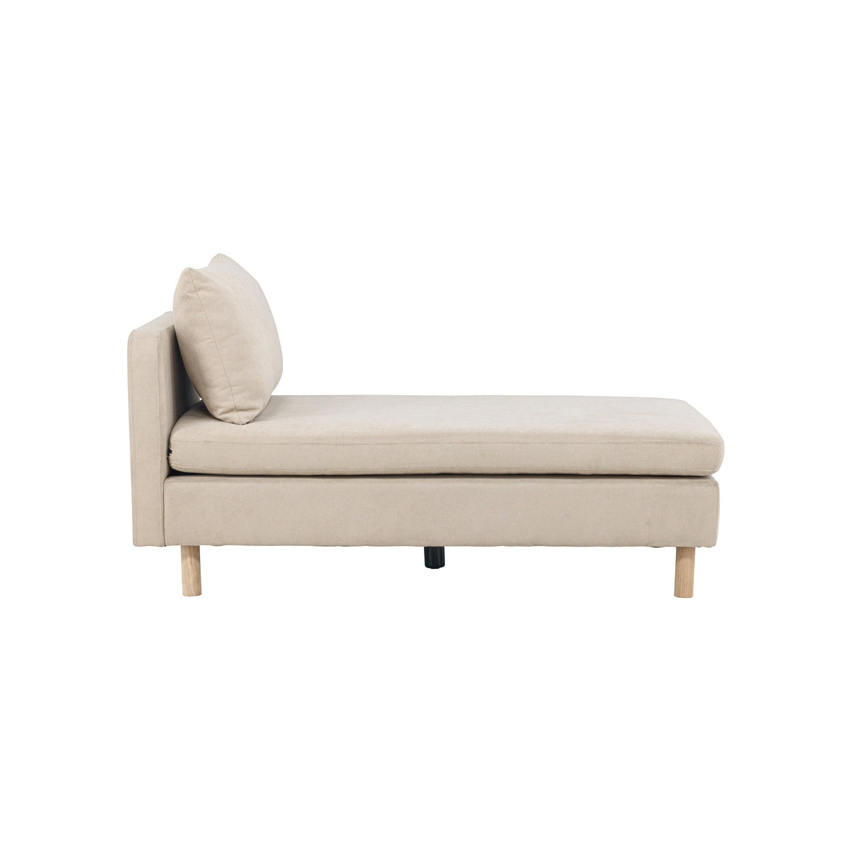 Zero Daybed - Woodlook Beige Fabric - ZEN ZONE Furniture