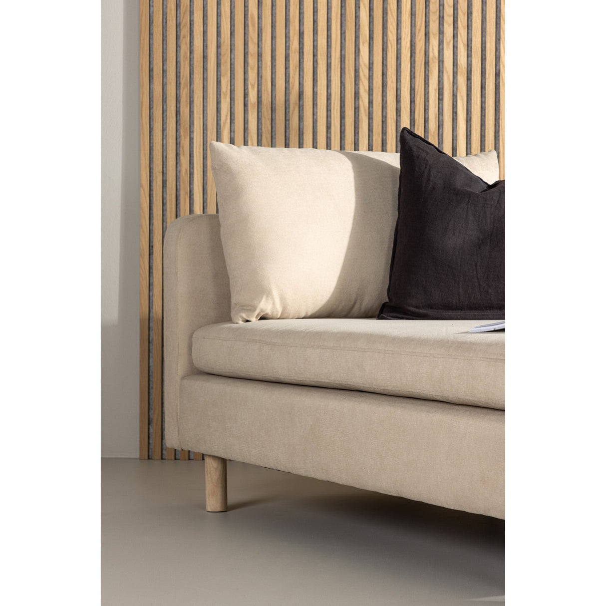 Zero Daybed - Woodlook Beige Fabric - ZEN ZONE Furniture